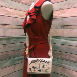 Tory Burch Embroidered Chain Crossbody/Wallet