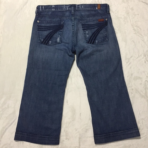 7 For All Mankind Denim - 7 For All Mankind Crop Dojo Denim Jeans 7FAM