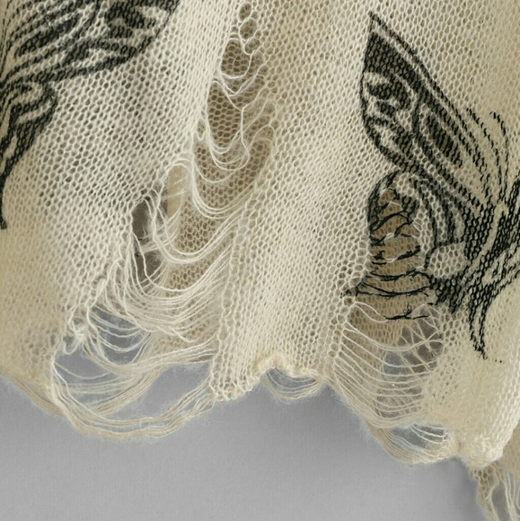 NEW Butterfly Distressed Sweater - Picture 3 of 3