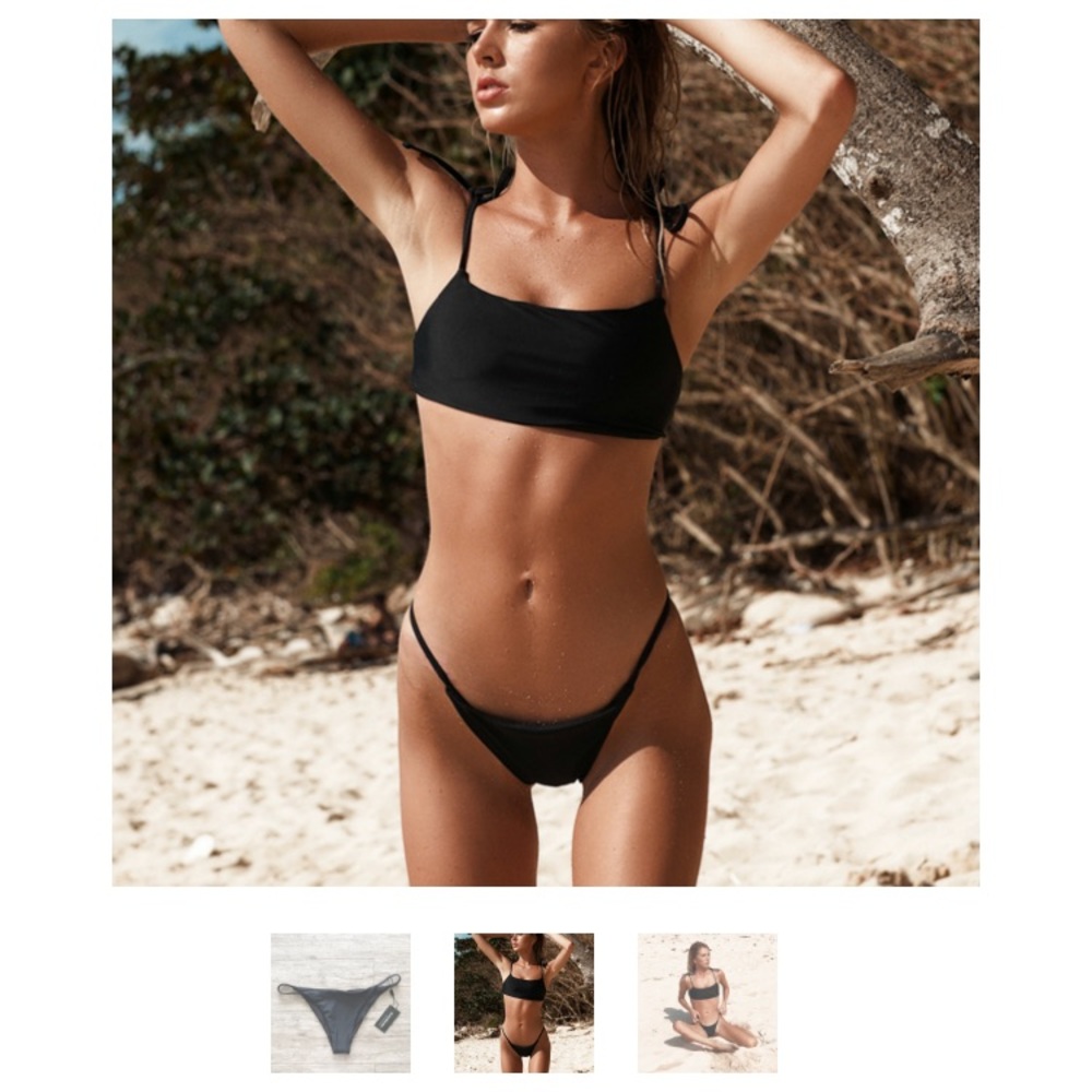 NWOT 🖤Blackbough🖤 Minimal Bikini bottoms