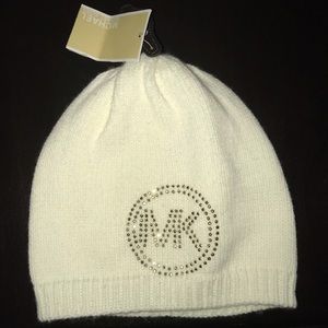 Beanie with Gold rhinestones