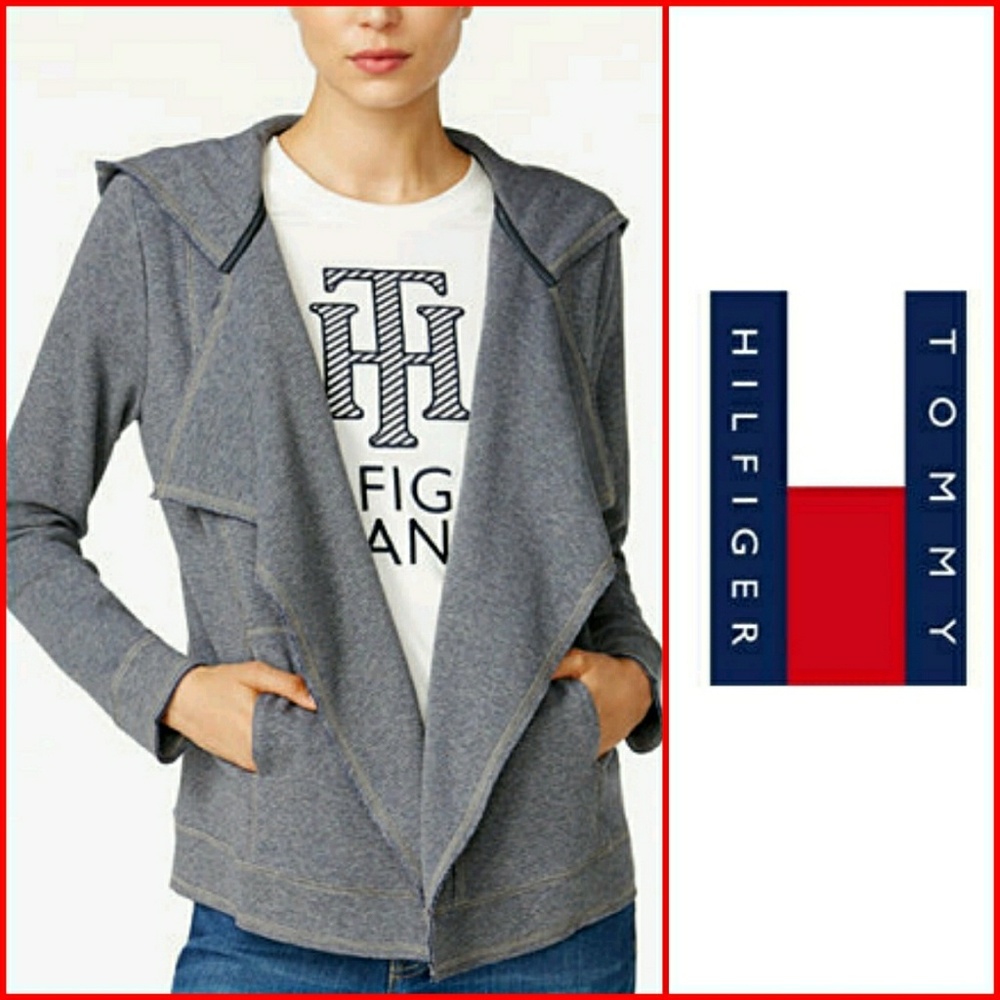 🇺🇸 TOMMY HILFIGER DRAPED HOODED CARDIGAN