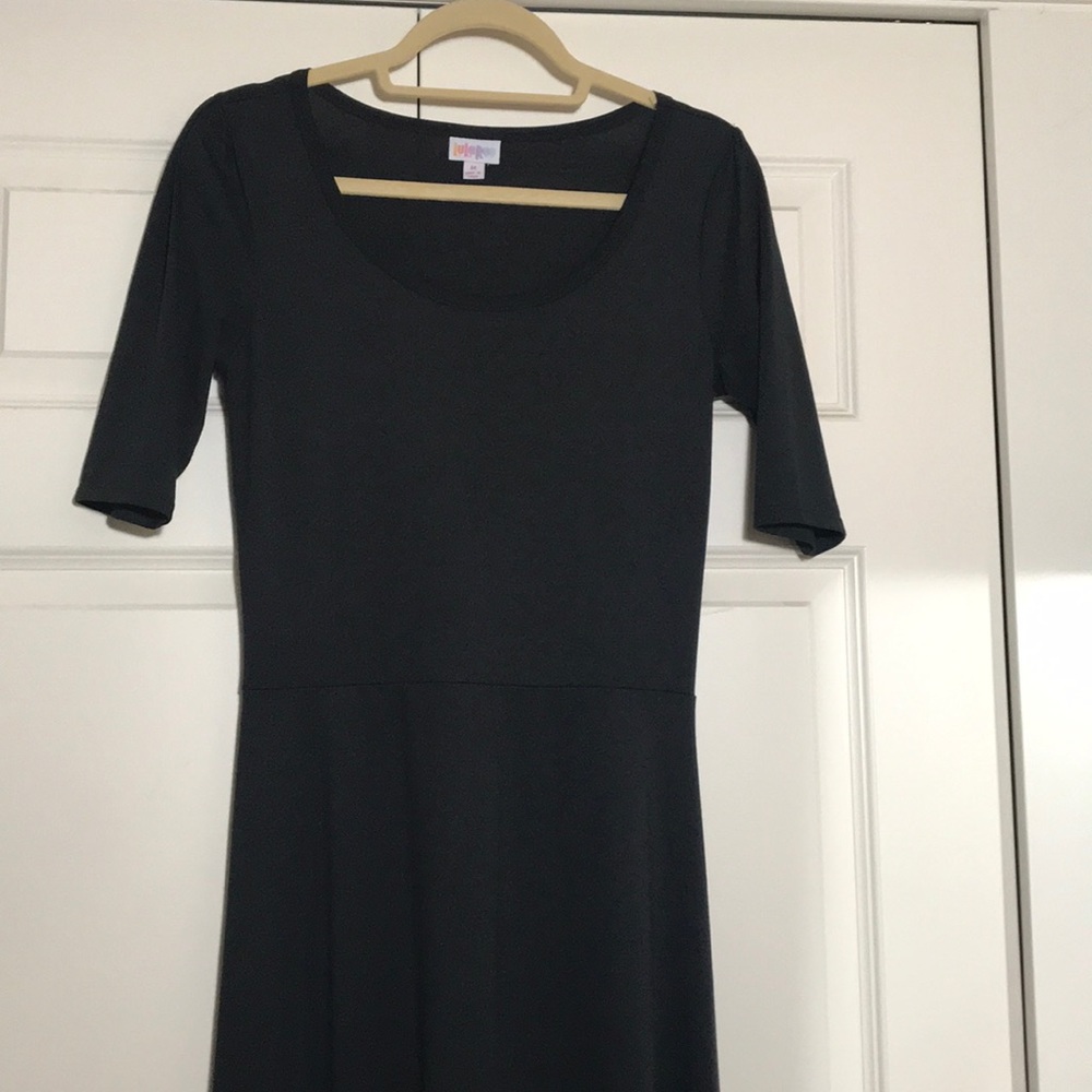 Lularoe SOLID black Ana dress size M