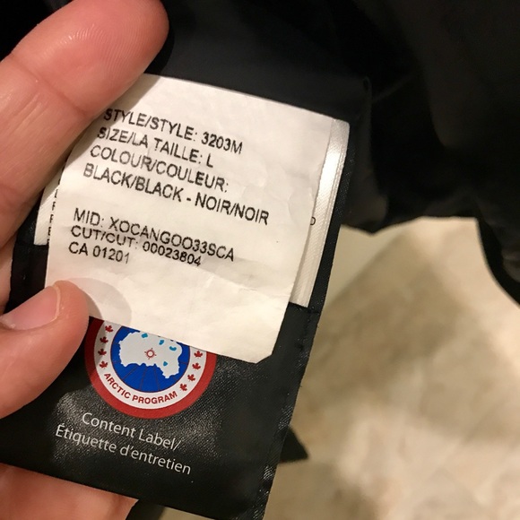 Canada goose men's down jacket - Picture 6 of 8