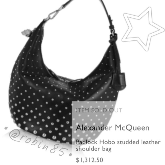 Alexander Mcqeen Padlock w/silver ombré studding! - Picture 2 of 8