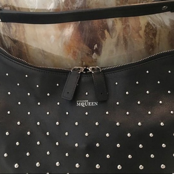 Alexander Mcqeen Padlock w/silver ombré studding! - Picture 5 of 8