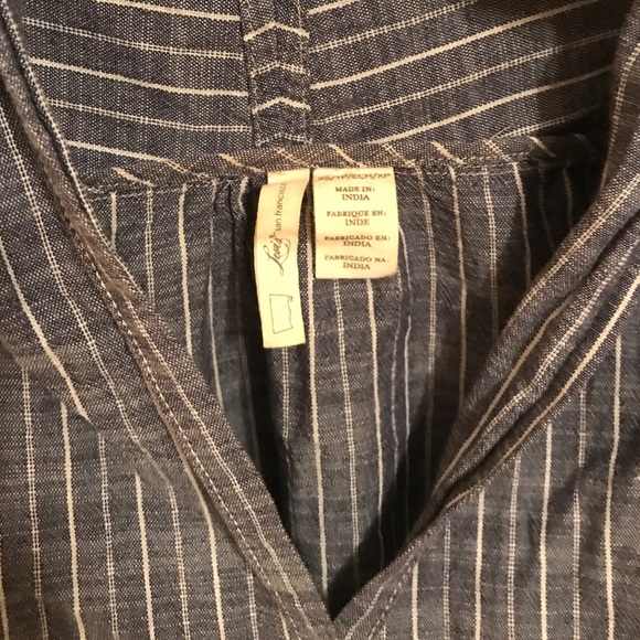 Denim striped Levi button up - Picture 2 of 3