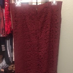 Reddish/ maroon Zara pencil skirt!