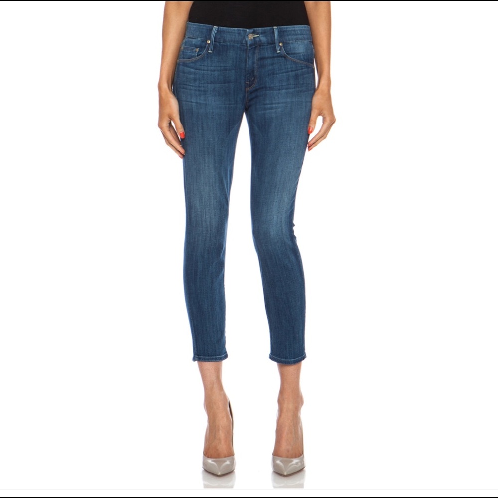 Mother ‘The Looker Crop’ jeans in Leaving Paradise