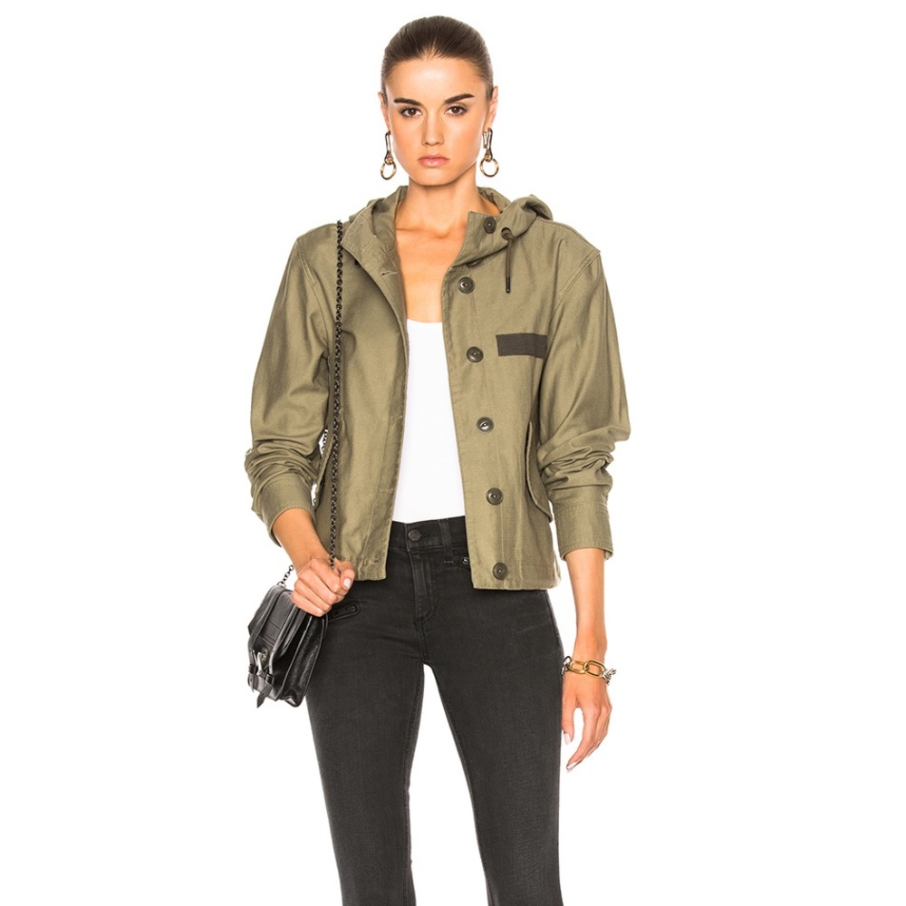 Rag & Bone Laurel cropped parka jacket