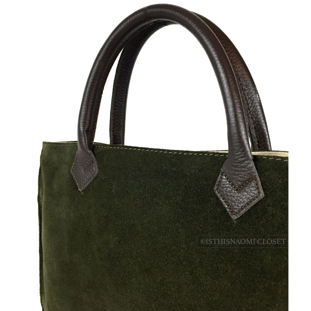 MY STYLE BAGS Milano Italy Suede Leather Tote - Picture 5 of 8