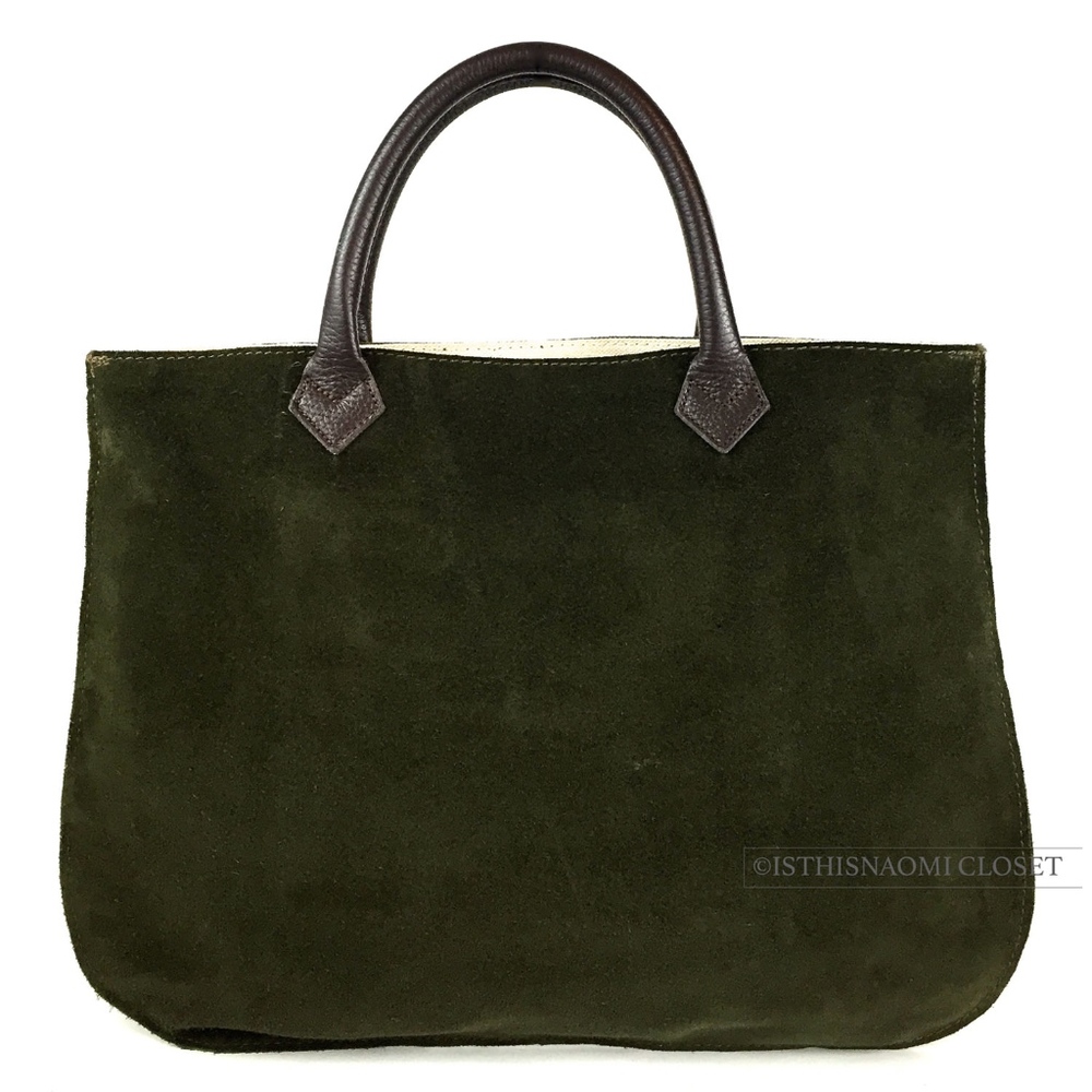 MY STYLE BAGS Milano Italy Suede Leather Tote - Picture 3 of 8