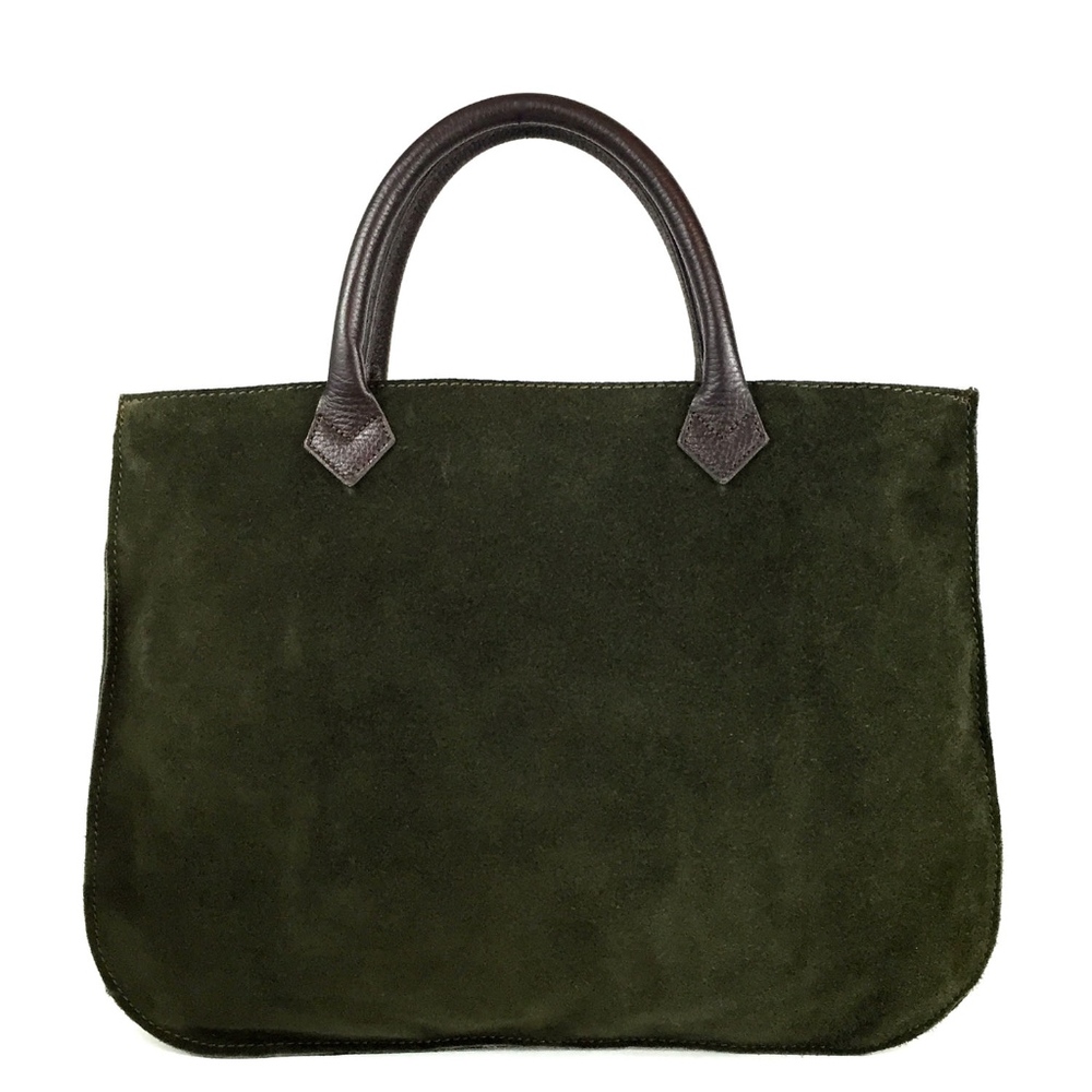 MY STYLE BAGS Milano Italy Suede Leather Tote