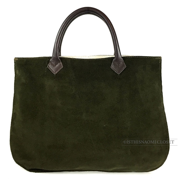 MY STYLE BAGS Milano Italy Suede Leather Tote - Picture 3 of 8