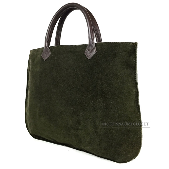 MY STYLE BAGS Milano Italy Suede Leather Tote - Picture 4 of 8