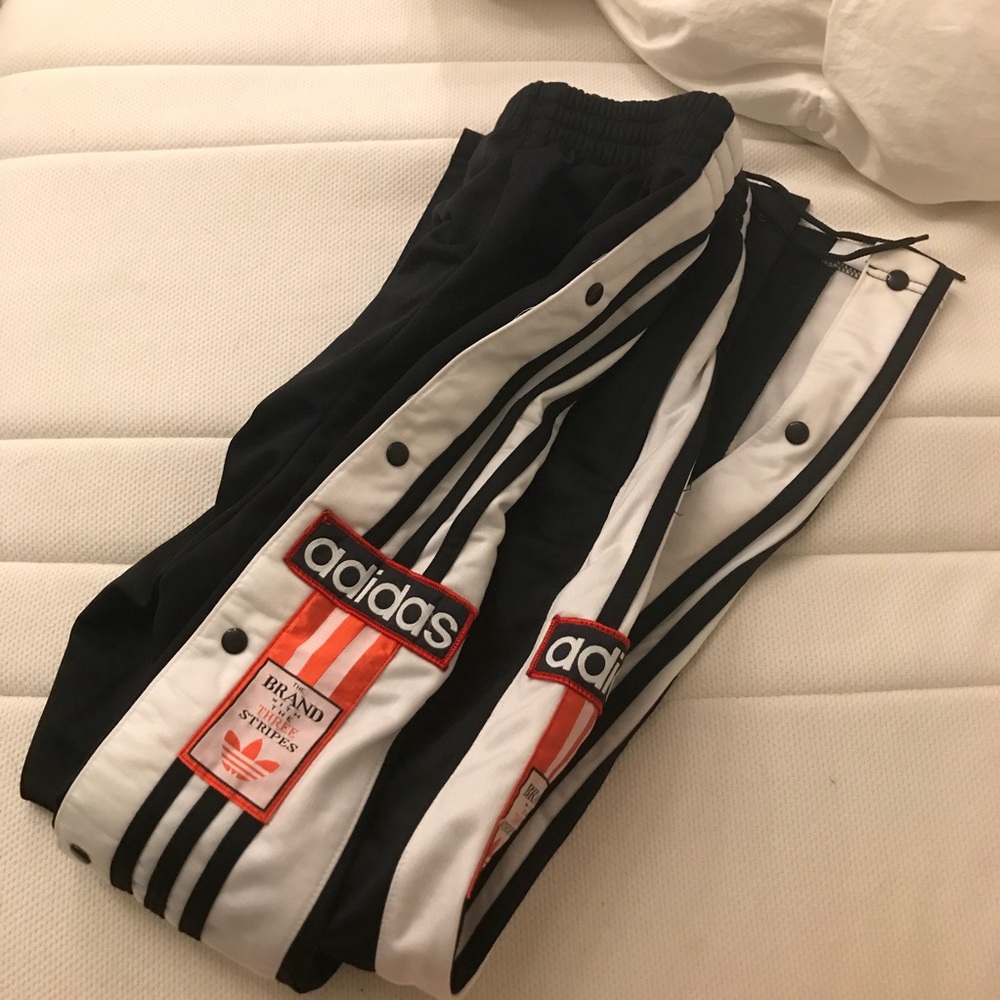 Adidas vintage tearaway popper pant