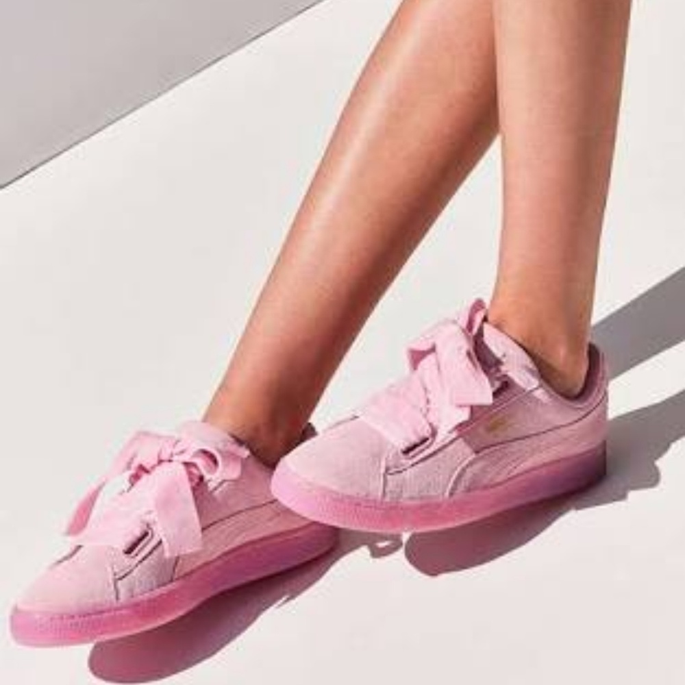 Puma heart suede sneakers