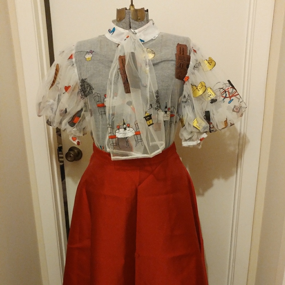 Boutique Sheer Shirt sz XL