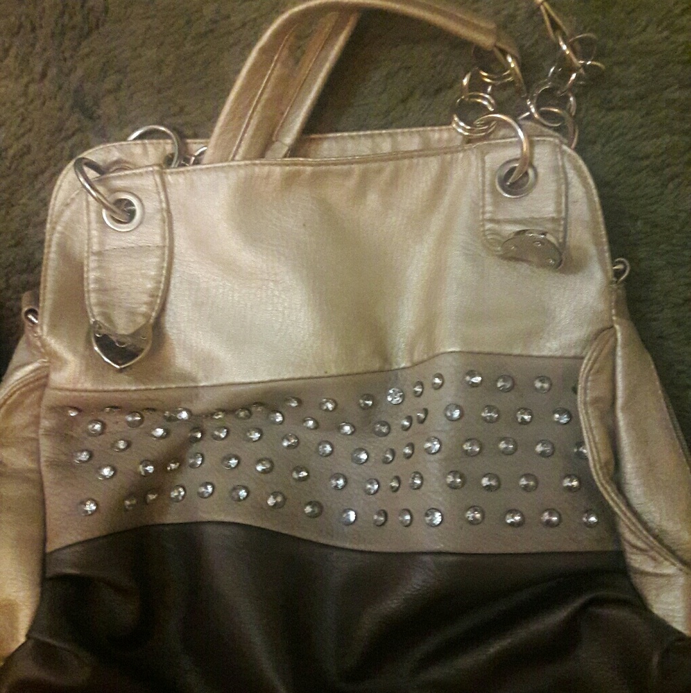 Gold rhinestone from Buckle