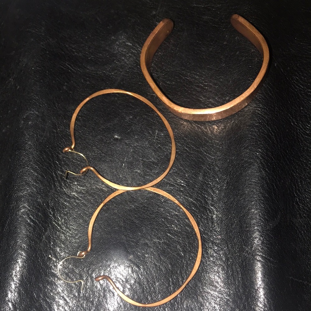 Pure Copper hoops