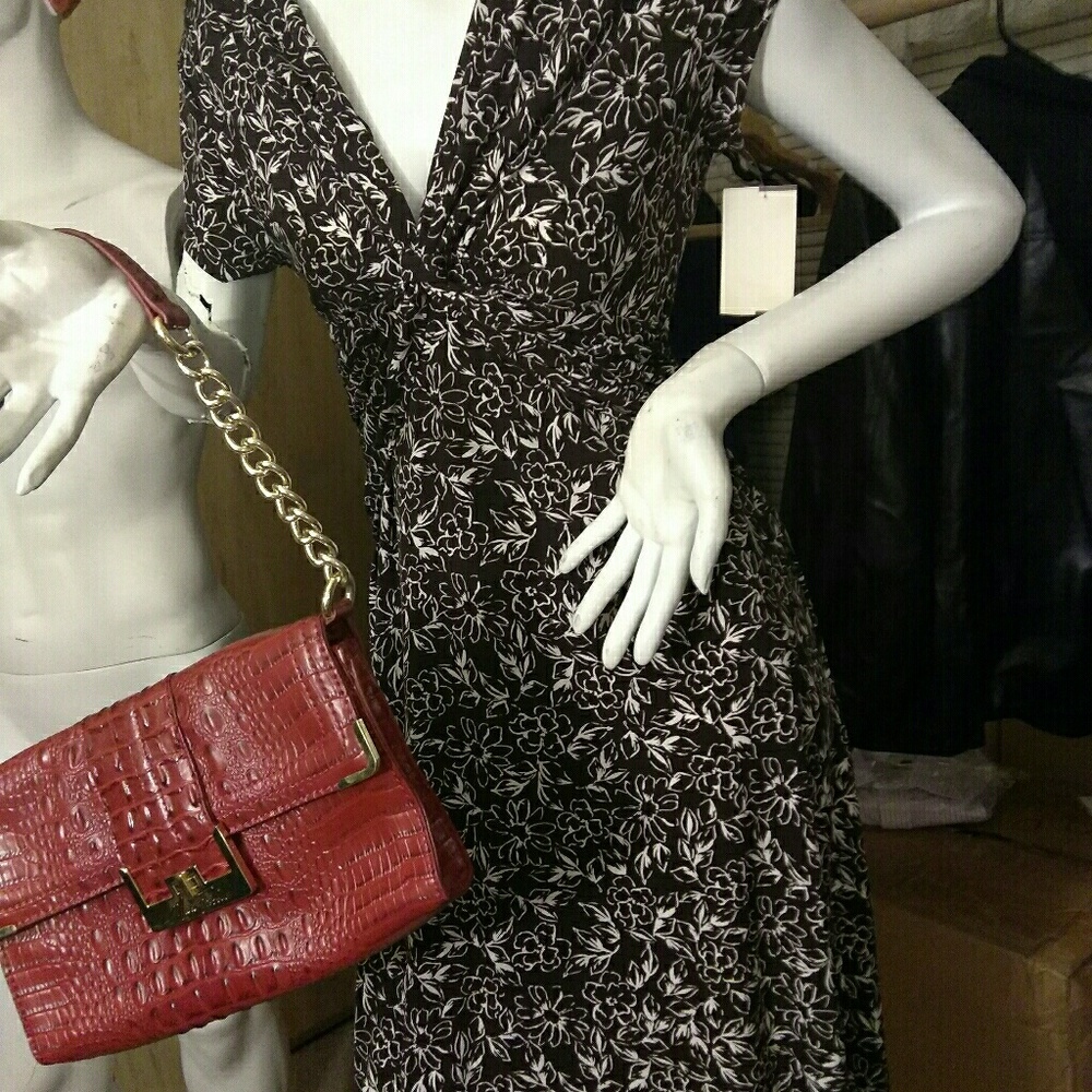 Gorgeous New with Tag black and white Floral Dress