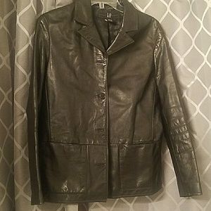 Gap genuine leather coat