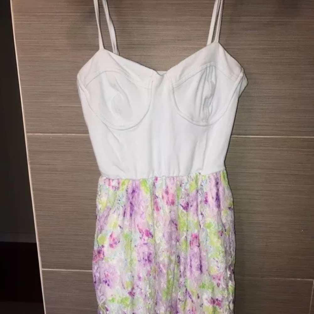 Charlotte Russe baby blue open back dress