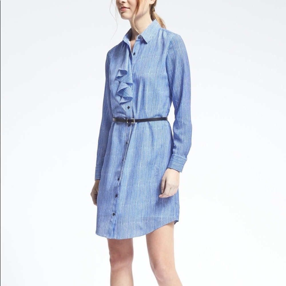 Banana republic stripe shirt dress