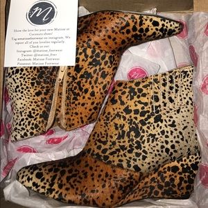 Matisse nugent leopard size 8 NEW IN BOX