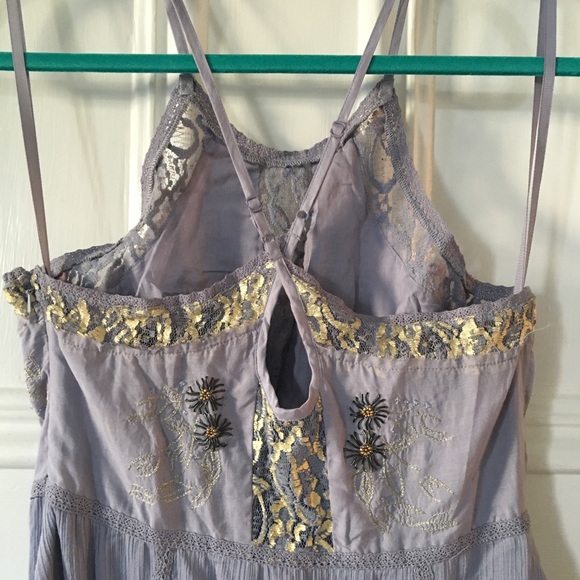 SOLD || FREE PEOPLE - Beautiful Lilac Beaded Dress - Picture 3 of 5