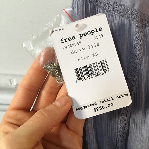 SOLD || FREE PEOPLE - Beautiful Lilac Beaded Dress - Picture 5 of 5