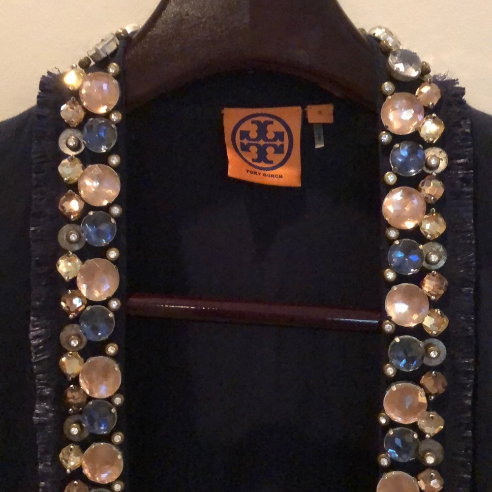 Tory Burch Jewel Embellished Cardigan
