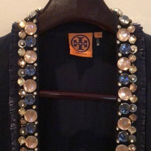 Tory Burch Jewel Embellished Cardigan