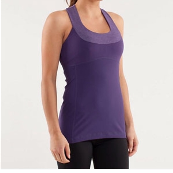 lululemon athletica Tops - Lululemon Purple Scoop Neck Tank