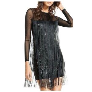 Sequin fringe dress
