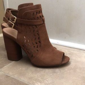 Madden girl peep toe booties size 7.5