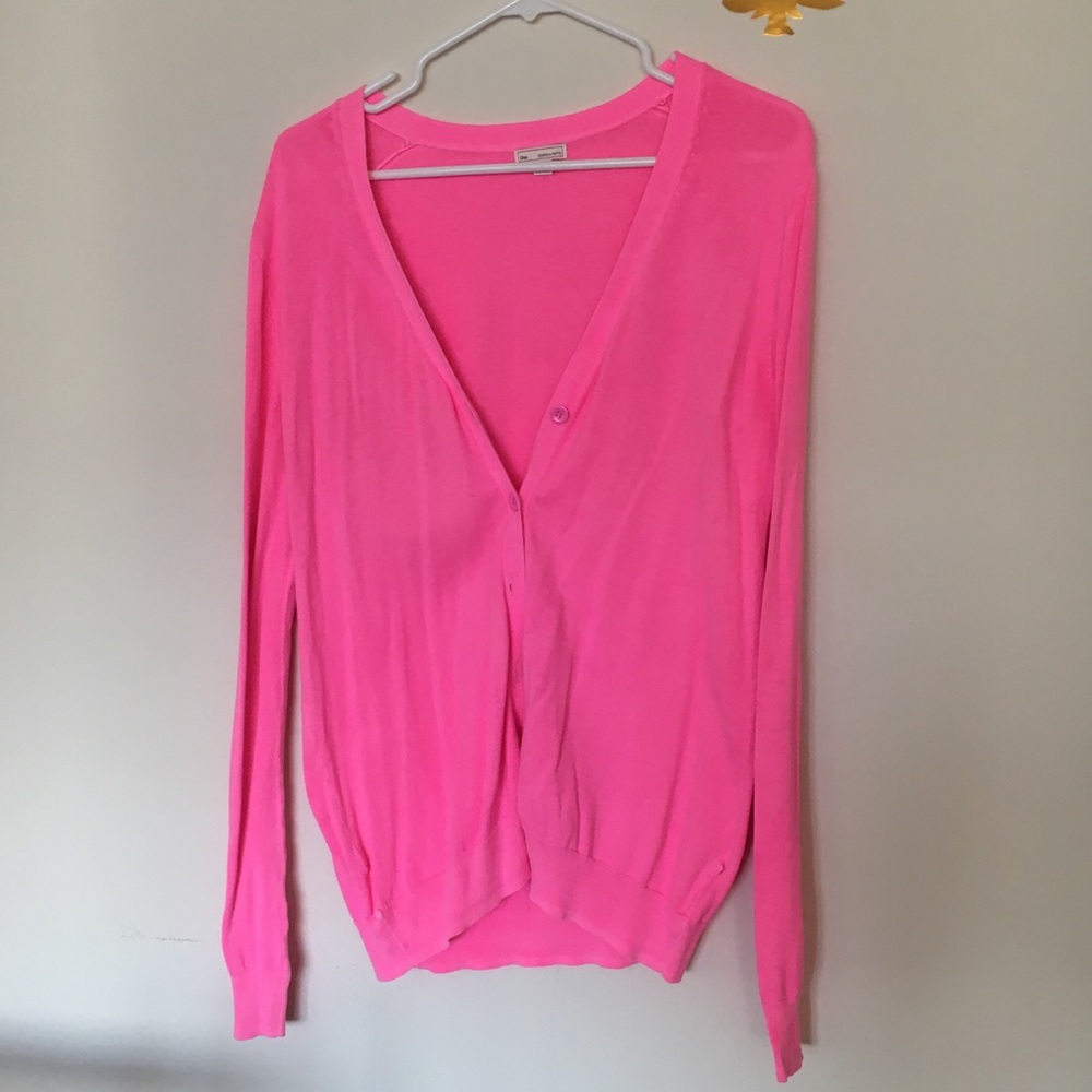 GAP pink cardigan