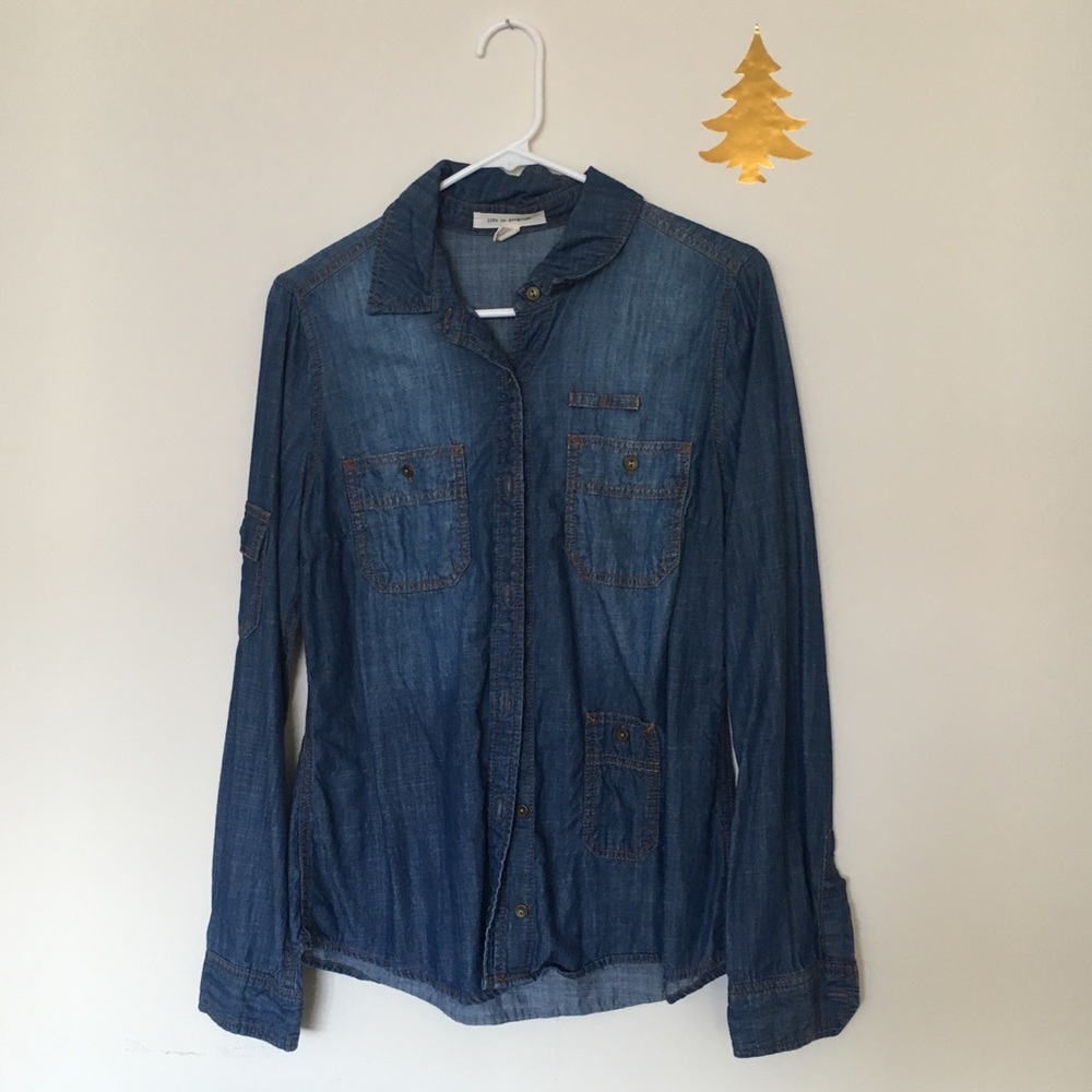 Denim Button Down Shirt