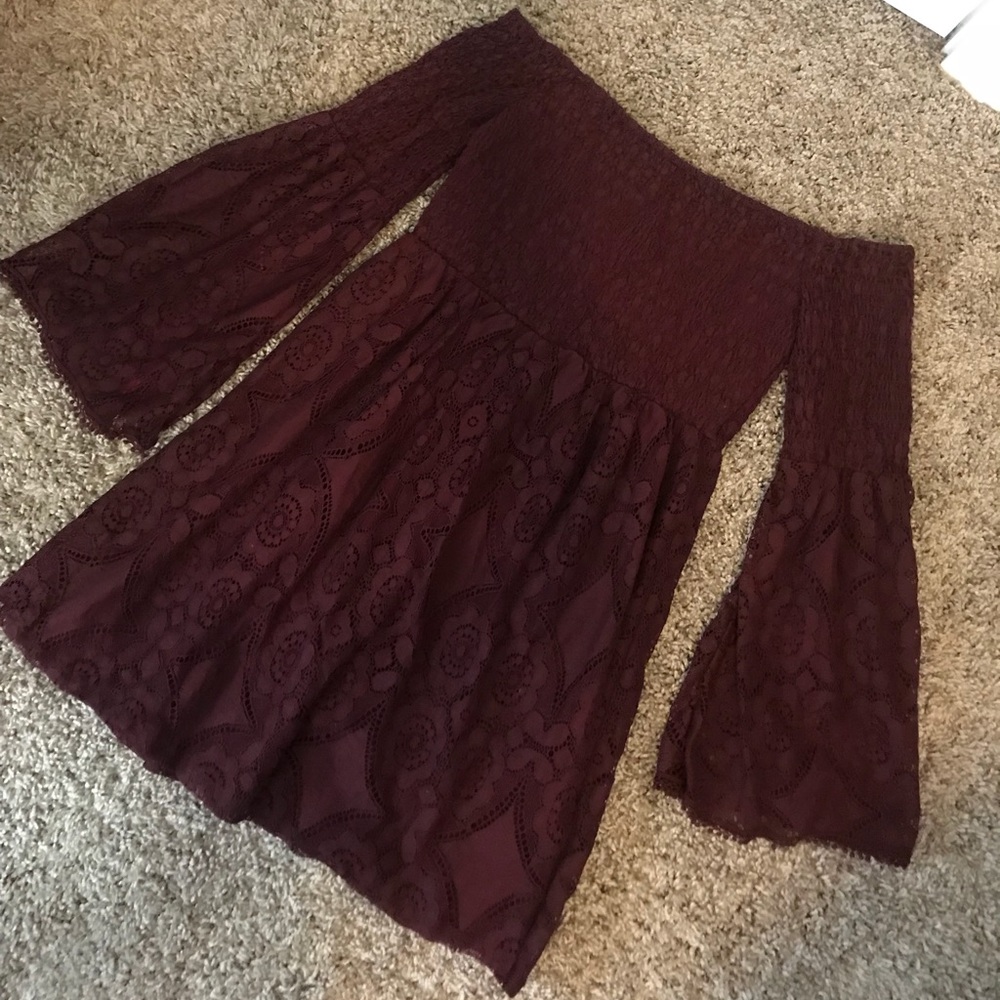 Lace Bell-sleeve Boho Dress