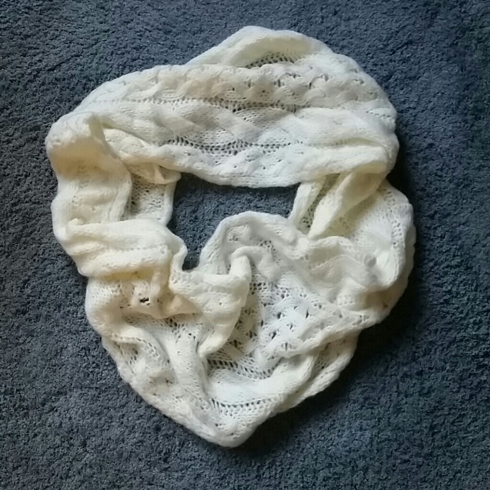 Anthropologie Cream infinity scarf