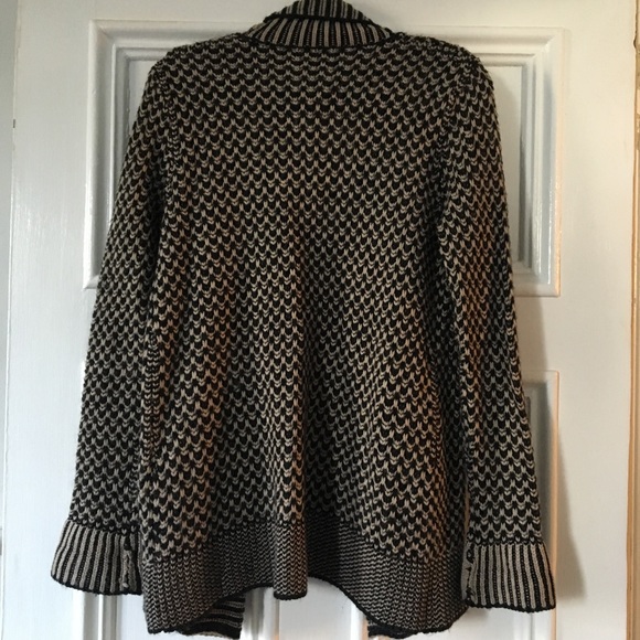 MATTY M - Heavy Crochet Cardigan Sweater - Picture 2 of 6