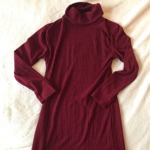 Turtle neck sweater dress!