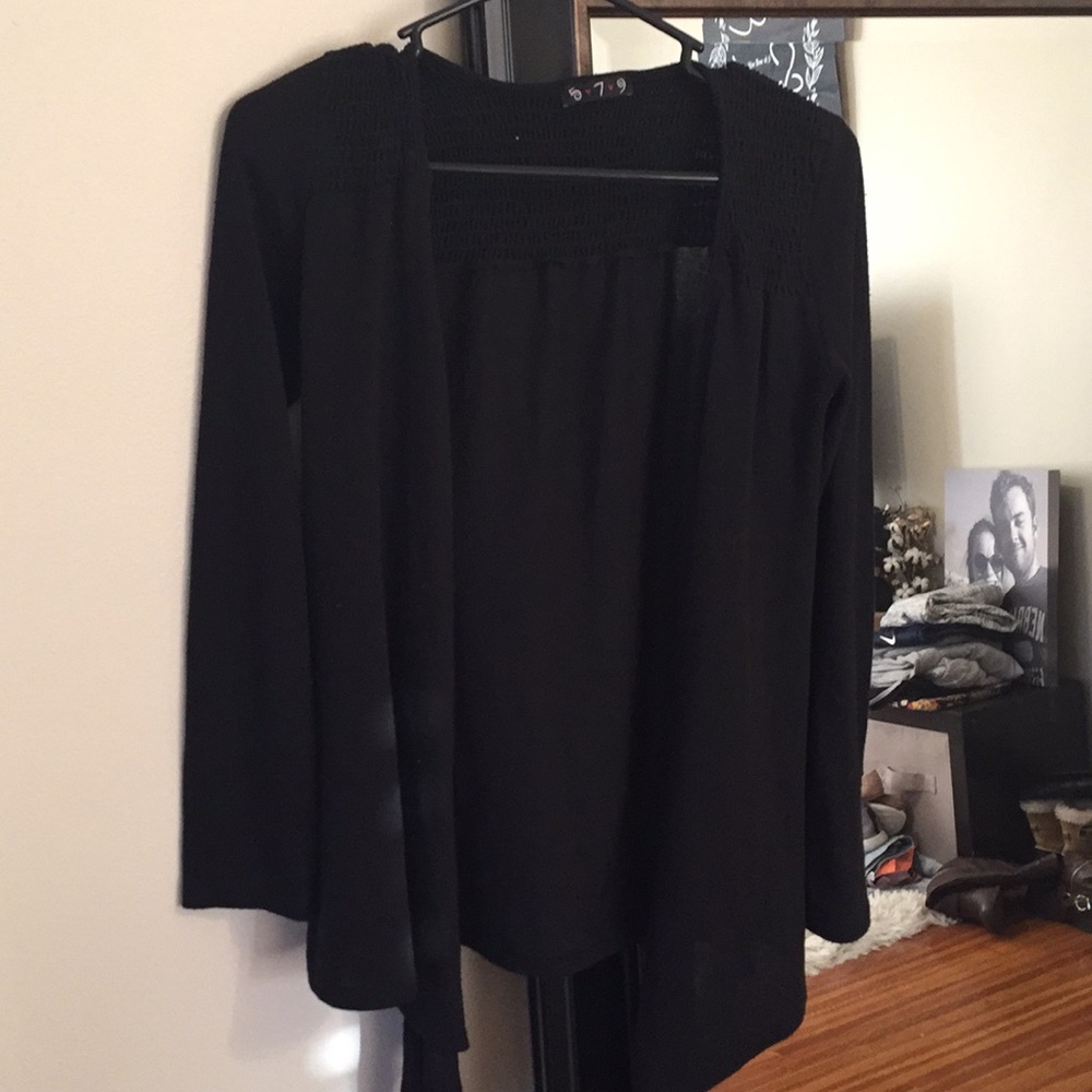 Black cardigan