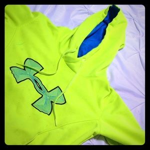 Neon yellow and ocean blue hoodie💙