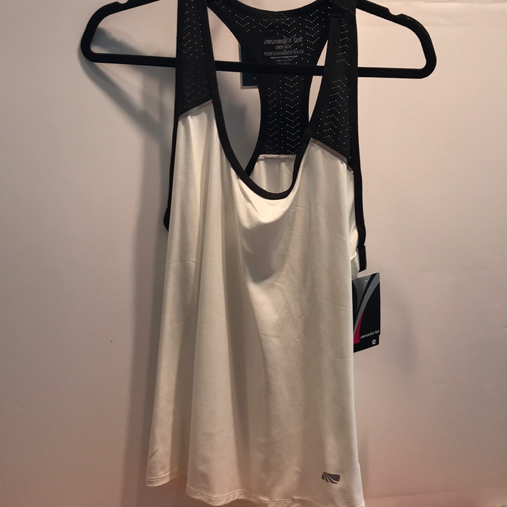 Marika Tek White/Black tank top.