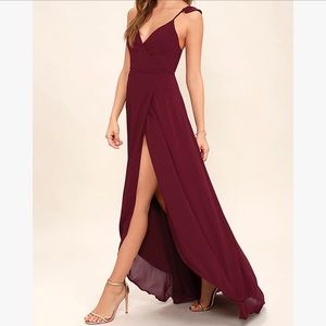 Lulu's high low wrap dress