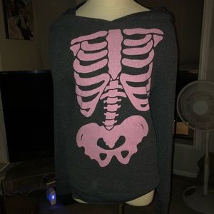 Wild fox skeleton hoodie