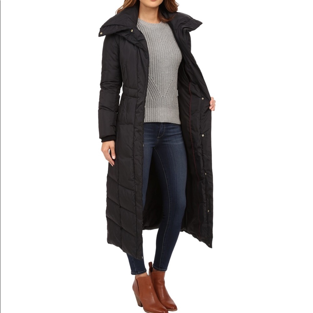 Cole Haan Black maxi coat xs puffer