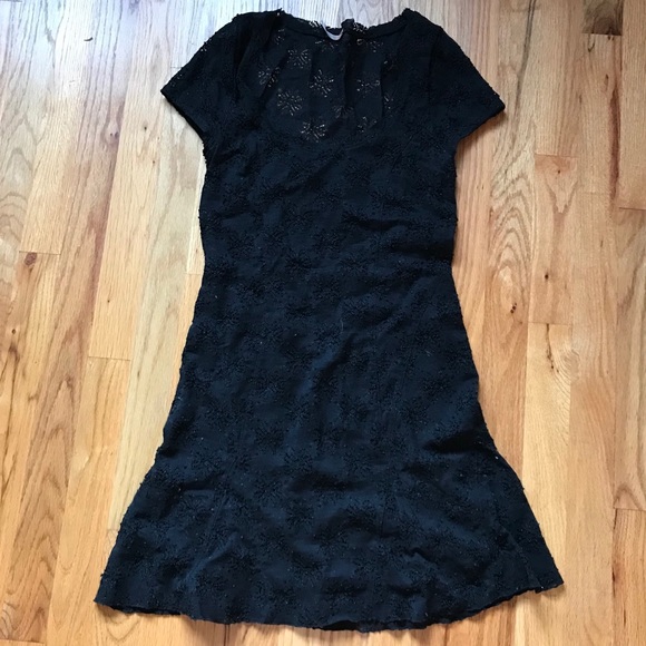 Free People Dresses & Skirts - Free People Black Eyelet Short Sleeved Dress