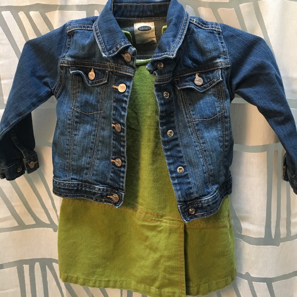 Jean Jacket/Dress combo size 3T EUC Cute!
